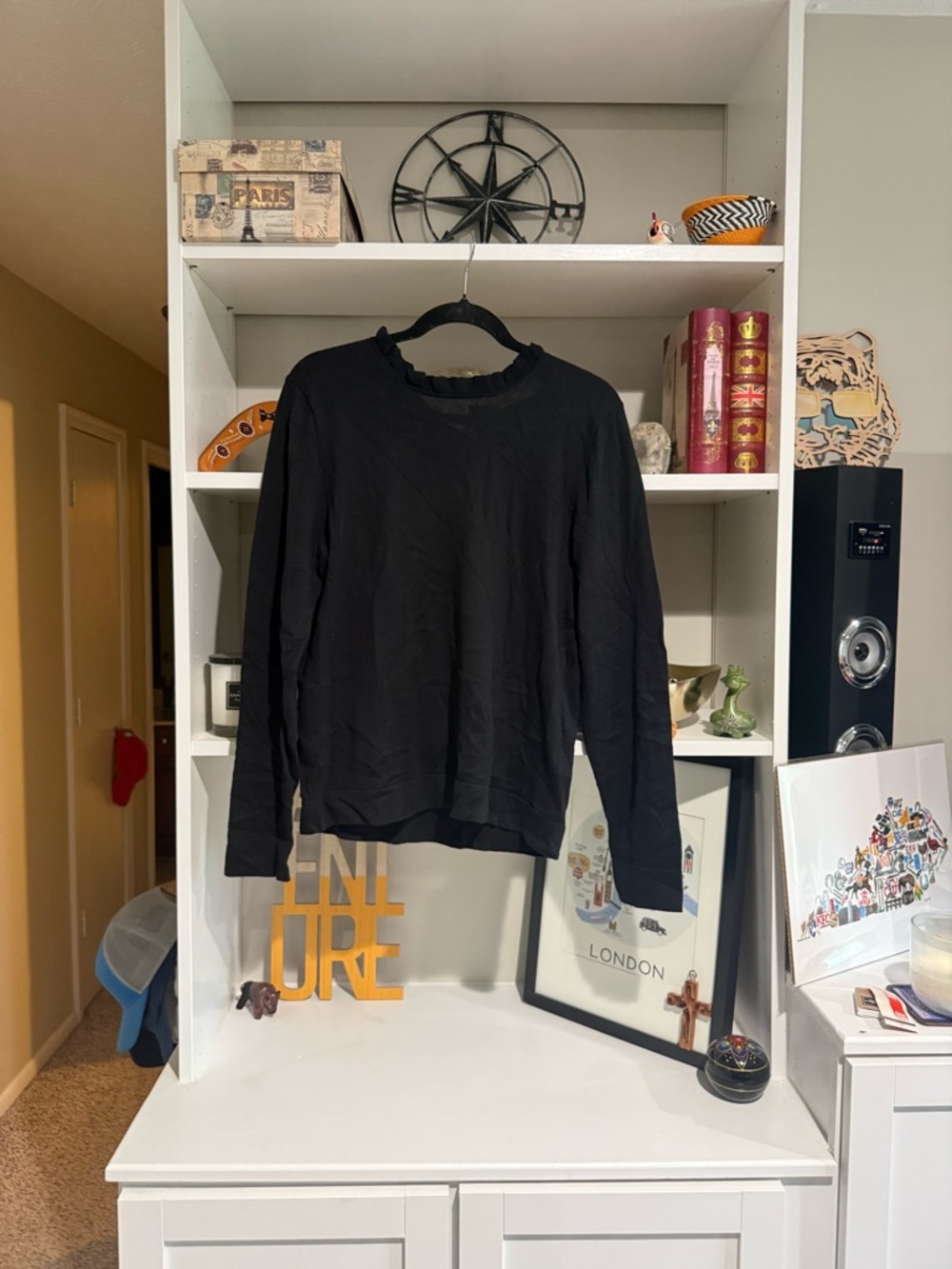J. Crew Black  Crewneck Sweater